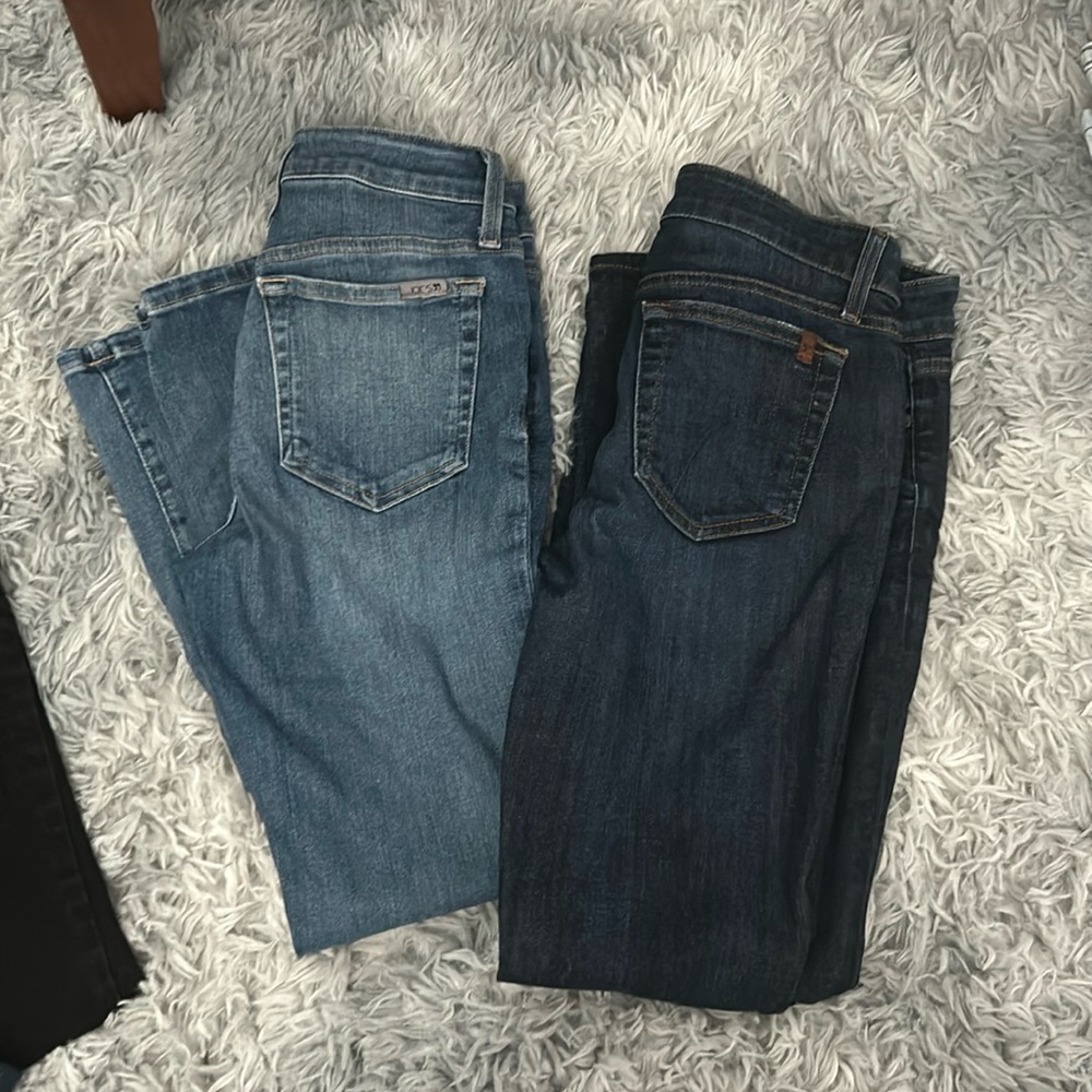 Joes Jeans bundle dark and light blue denim capri Sz 28